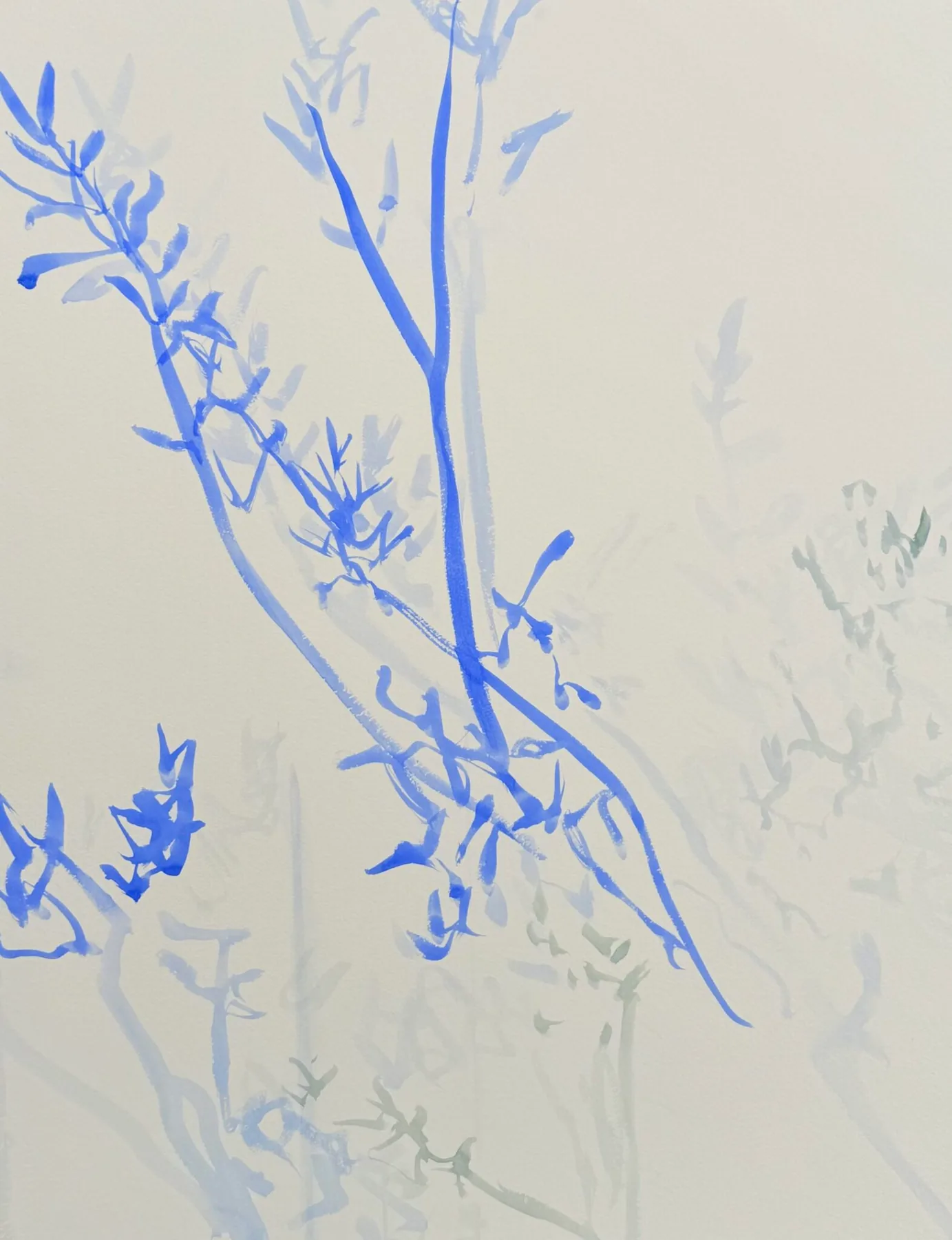 Whispers of the Green — Gouache IV
